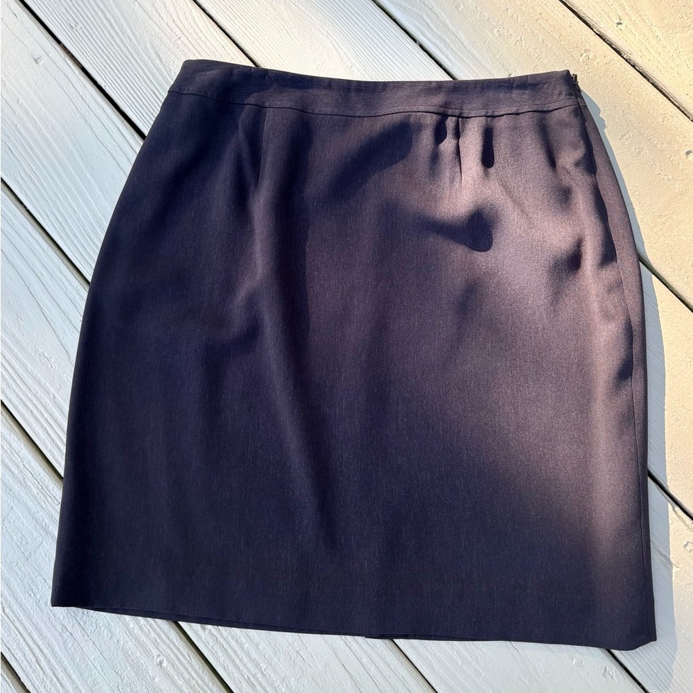 Charter Club Dark Brown Mini Pencil Skirt, Size: 14